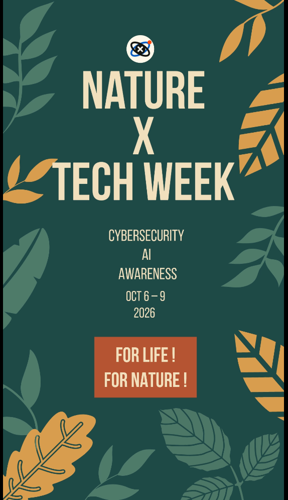 Nature × Tech Week poster for October 6–9, 2026